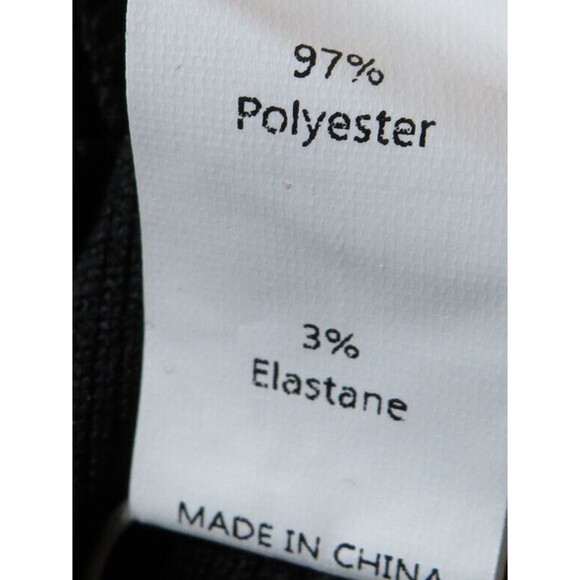 Halara Black Pleated Textured High Waist Wide Leg Pull On Pants Sz PETITE LARGE - Picture 5 of 10